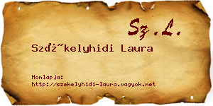 Székelyhidi Laura névjegykártya