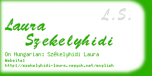 laura szekelyhidi business card